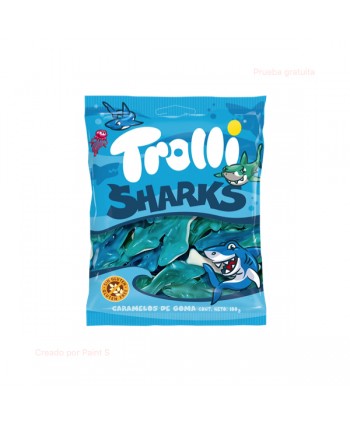 Trolli Sharks Brillo 100G...1U