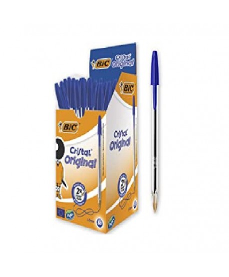 Boligrafos Bic Azul....50 U